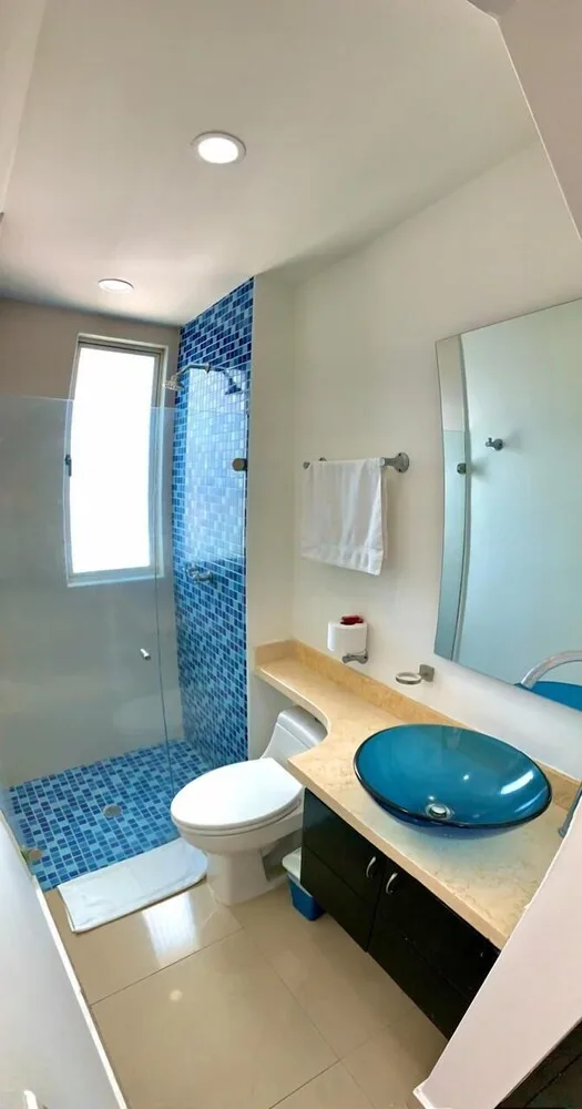 شقة بانورامية بإطلالة على الشاطئ بشرفة بغرفتي نوم، Apartamentos frente al mar Cartagena - Edificio Palmetto 5/5