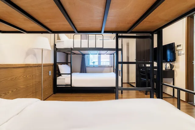 غرفة اقتصادية ثلاثية بأسرّة بطابقين، Soo Song Guest House 6/9