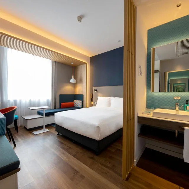 غرفة قياسية بسرير كينج وسرير كوين، Holiday Inn Express Shanghai Jiading New City 6/9