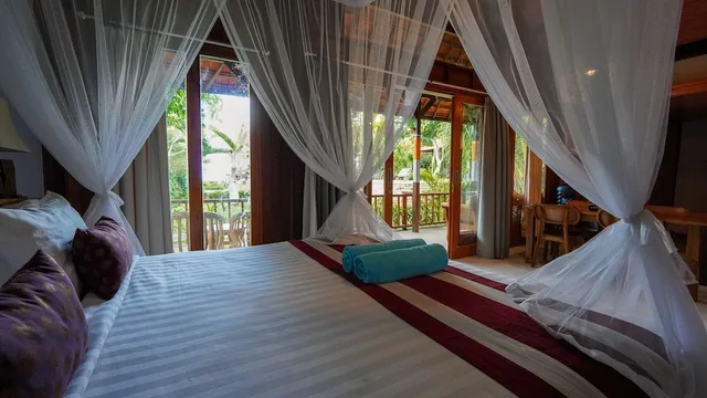 غرفة عائلية بسرير كوين بإطلالة على الحديقة بغرفتي نوم، Darsan Lembongan Boutique Cottage 4/8