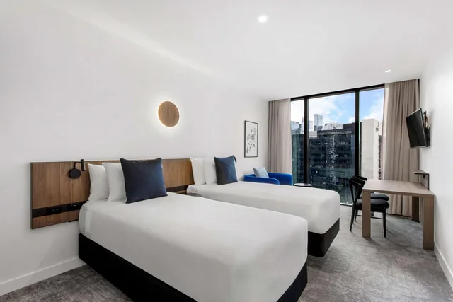 شقة متصلة بسريرين كينج بغرفتي نوم، Adina Apartment Hotel Melbourne Southbank 5/8