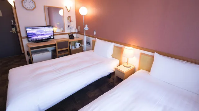 غرفة بسريرين منفصلين، Toyoko Inn Yamagata-eki Nishi-guchi 7/10