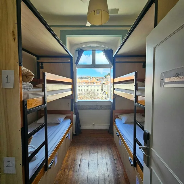سكن مشترك بأربعة أسرّة للنساء بحمام مشترك، Rossio Hostel 1/4