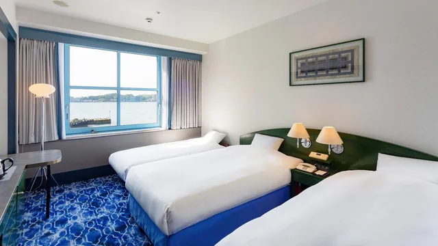 غرفة ثلاثية بإطلالة على البحر، Premier Hotel Mojiko 1/1