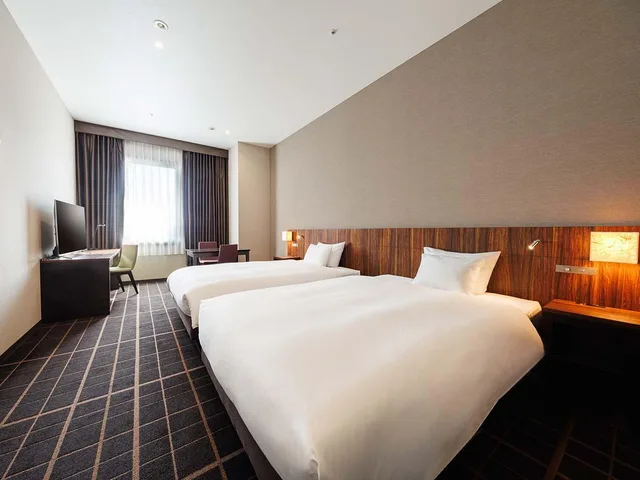 Semi Room, Residential, 2 Semi Double Beds، JR East Hotel Mets Utsunomiya 1/2