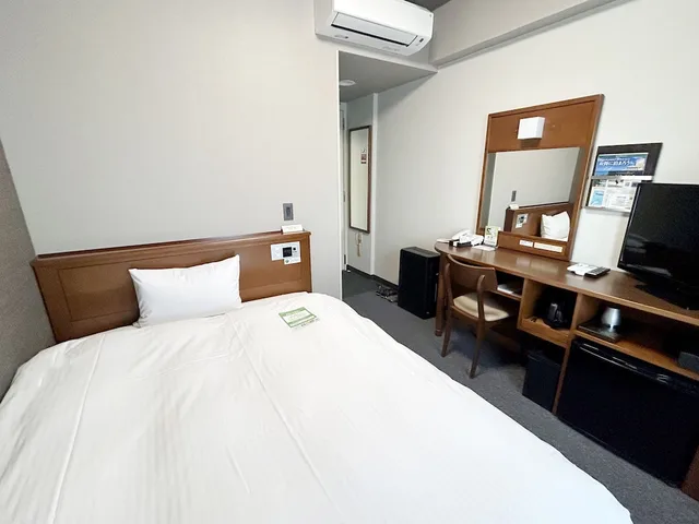 Room, Single, Double Bed, Hotel Route-Inn Iwata Inter 1/3
