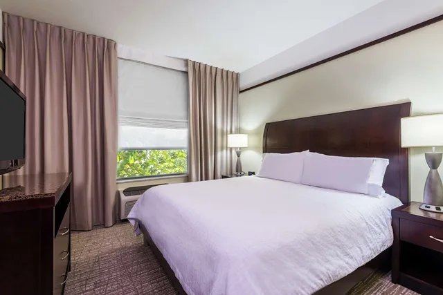 جناح بسرير كينج بغرفة نوم واحدة مع أريكة، Hilton Garden Inn West Palm Beach Airport 1/4