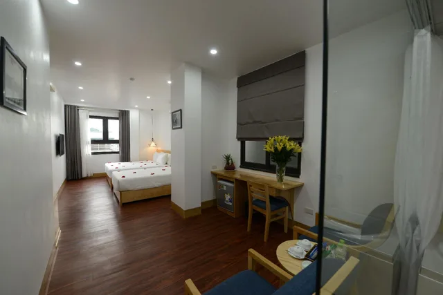 غرفة عائلية بإطلالة على المدينة، Blue Hanoi Inn City Hotel 2/2