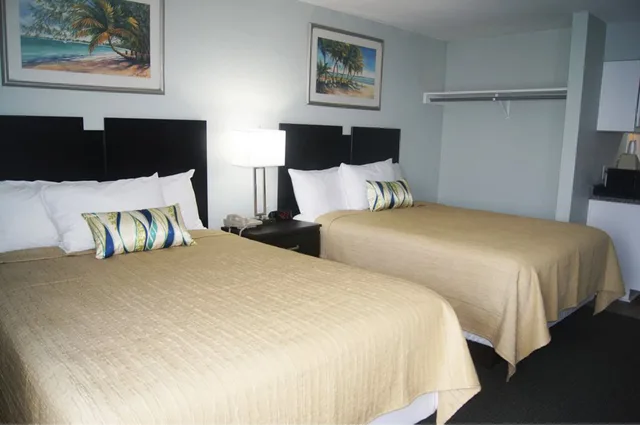 Room, 2 Queen Beds, Kitchen, Accessible, Ocean Plaza Motel 1/2