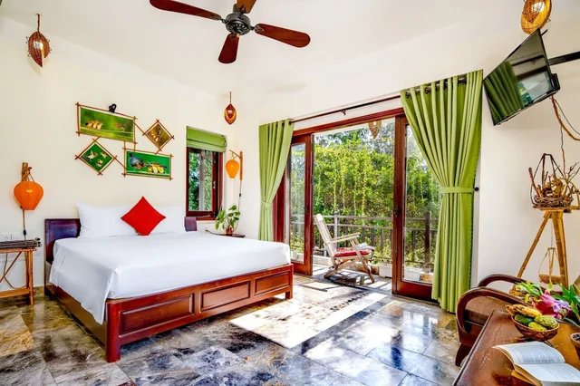 غرفة ديلوكس بسرير مزدوج، An Bang Morning Glory Beach Homestay 3/4