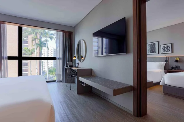 غرفة سوبيريور عائلية بإطلالة على الحديقة، LK Design Hotel Florianopolis 5/7