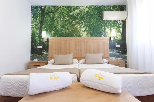 غرفة بسرير مزدوج مع سرير إضافي، Hotel El Tajo and Spa 10/10