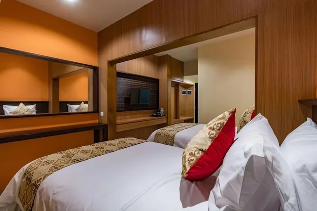جناح ديلوكس بسرير مزدوج وسرير فردي، Ab Hotel Kuta 2/8