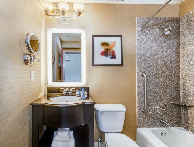 جناح بسرير كينج بغرفة نوم واحدة مع أريكة، CROWNE PLAZA MILWAUKEE AIRPORT 4/5