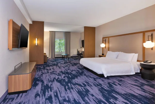 جناح تنفيذي بسرير كينج بغرفة نوم واحدة مع أريكة، Fairfield Inn and Suites by Marriott Knoxville Airport Alcoa 2/6