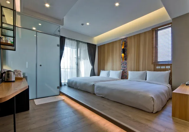 غرفة عائلية بسريرين مزدوجين، JOY INN 2/2