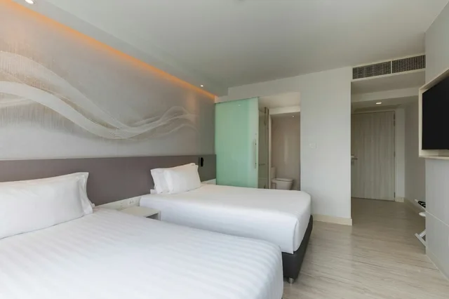 غرفة سوبيريور بسريرين منفصلين بإطلالة على المدينة، Centara Watergate Pavilion Hotel Bangkok 3/6