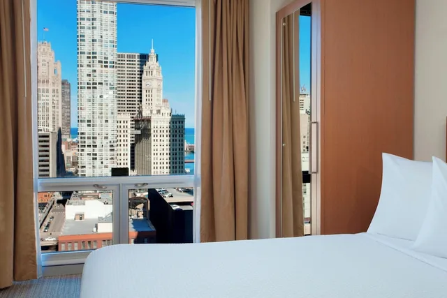 استوديو بسريرين مزدوجين بإطلالة على المدينة، Springhill Suites Chicago Downtown River North 3/10