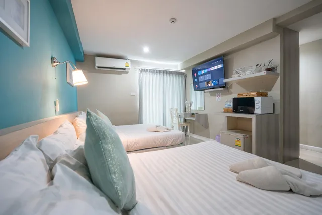 غرفة عائلية بسريرين مزدوجين، V-Ocean Palace Hat Yai 2/2