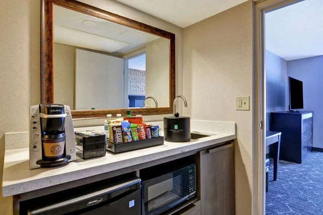جناح بريميوم بسريرين كوين بغرفة نوم واحدة مع أريكة، Embassy Suites by Hilton Minneapolis Airport 1/1