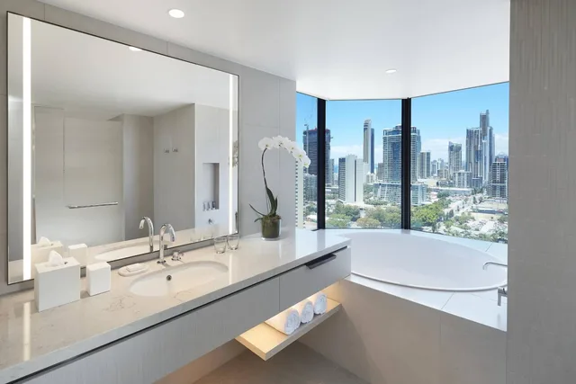 جناح جونيور ركني بإطلالة على البحر بشرفة، Jw Marriott Gold Coast Resort Spa 5/8