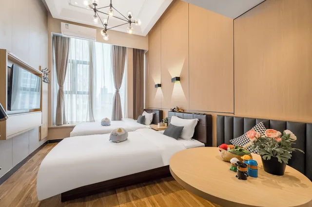 غرفة عائلية بسريرين منفصلين، Shanghai Meego Youth Hostel 2/6