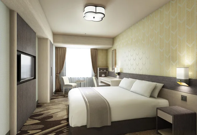 غرفة بسرير مزدوج أو سريرين منفصلين، Hotel Monterey Himeji 2/2