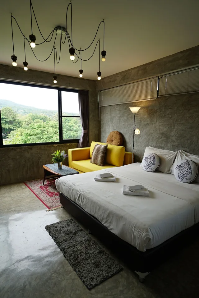غرفة ديلوكس بسرير كوين بإطلالة على الجبل، Rumpai Loft Habitat 4/8