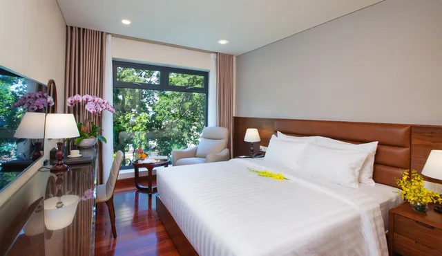 غرفة ديلوكس بسرير مزدوج أو سريرين منفصلين، Orchids Hotel Saigon 3/10
