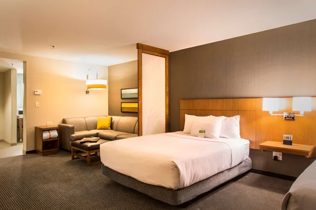 غرفة بسرير كينج مع أريكة، Hyatt Place Charlottesville 1/2