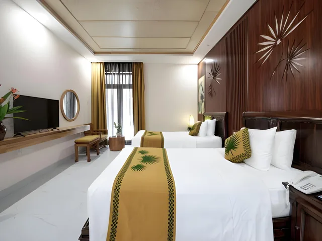جناح بسرير كوين وسريرين منفصلين بغرفتي نوم بمسبح خاص، Palm Garden Beach Resort & Spa 1/2