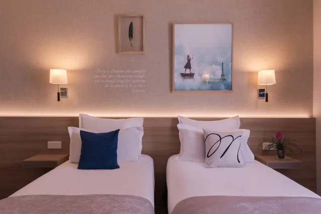 غرفة سوبيريور بسريرين منفصلين، Hotel Magda Champs Elysees 3/6