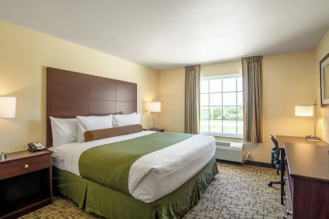 غرفة بسرير كينج، Cobblestone Hotel & Suites - Paxton 1/11