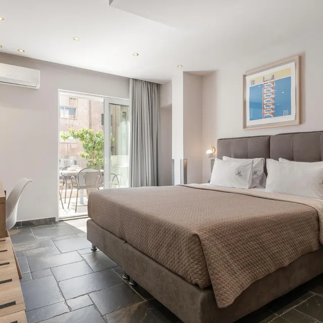 غرفة عائلية بشرفة، Piraeus City Hotel 2/9