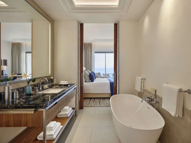 غرفة ديلوكس بسرير كينج بإطلالة على البحر، Fairmont Taghazout Bay 4/5
