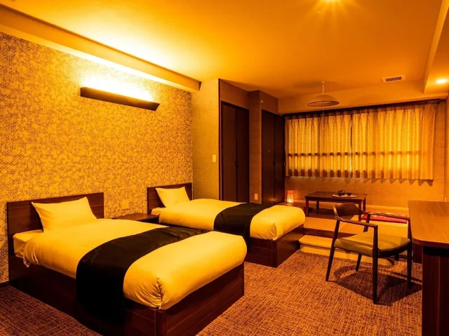 Japanese Western, Standard, Twin Beds, 2 Futon Beds, No Bathroom، Ooedo Onsen Monogatari Unzen Toyokan 1/2