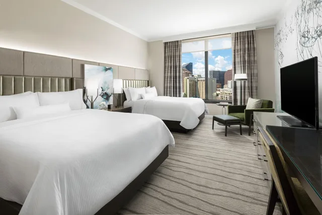غرفة ديلوكس بسريرين كوين بإطلالة على المدينة، The Westin New Orleans 5/10