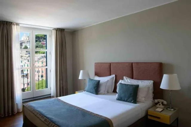 غرفة تنفيذية بسرير مزدوج بإطلالة على البحر، Grand Hotel Portovenere 1/2