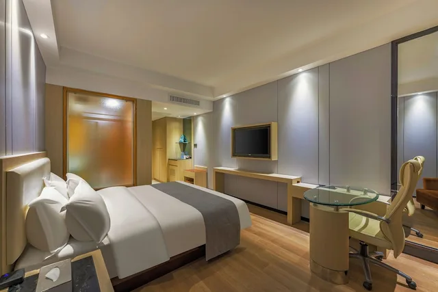 غرفة بزنس بسرير كوين، Meihao Mingyue Hotel International Finance City Keyun Road Metro Branch 7/10