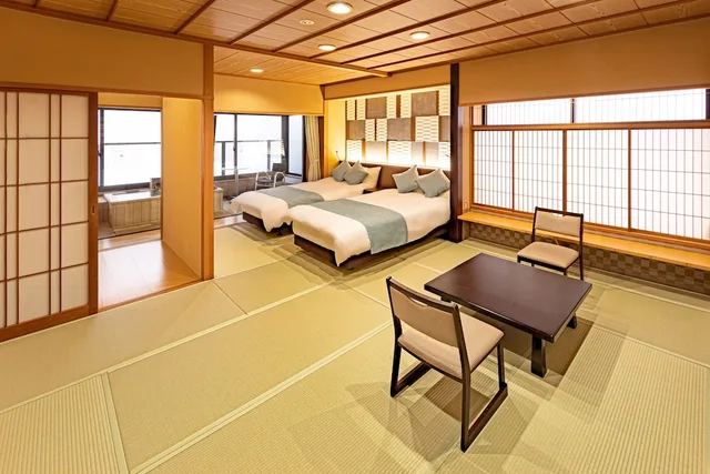 Japanese Western, Twin Beds, Outdoor Bath, Hotel Keisui 1/1
