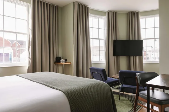 غرفة ديلوكس بسرير مزدوج، Haslem Hotel 5/8