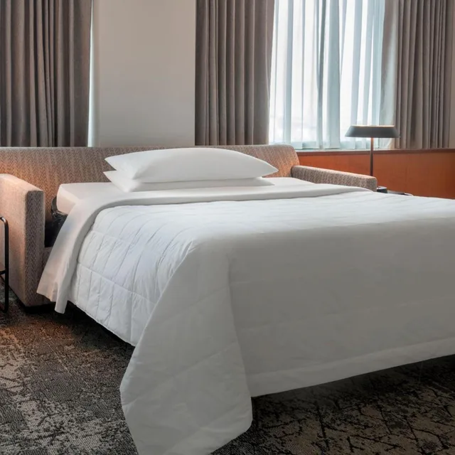 جناح بسرير كينج بغرفة نوم واحدة مع أريكة في طابق مرتفع، SHERATON BOSTON HOTEL 4/8