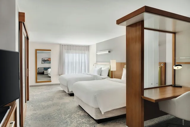 Suite, 2 Queen Beds, Trundle Bed, Park View, Springhill Suites Chicago Southeast Munster In 5/5