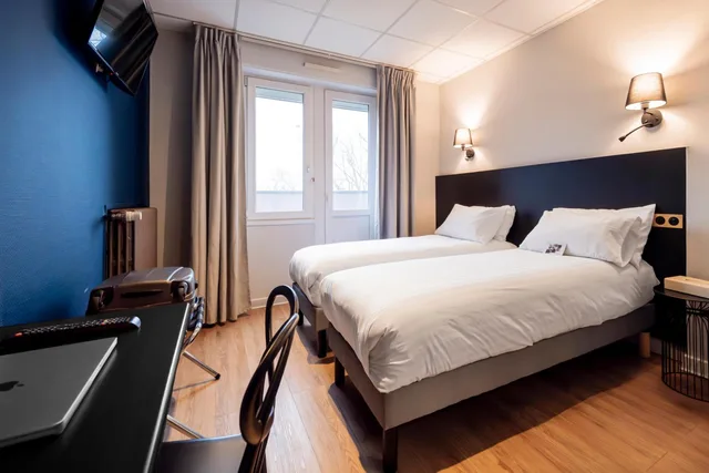غرفة قياسية بسرير مزدوج، Hotel Du Parc 8/10