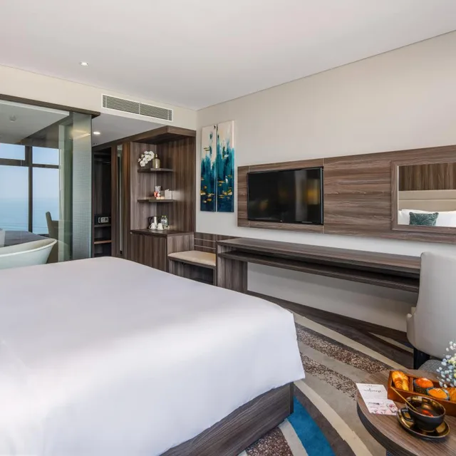 غرفة بسرير كينج بإطلالة على البحر، Minh Toan Safi Ocean Hotel 4/10