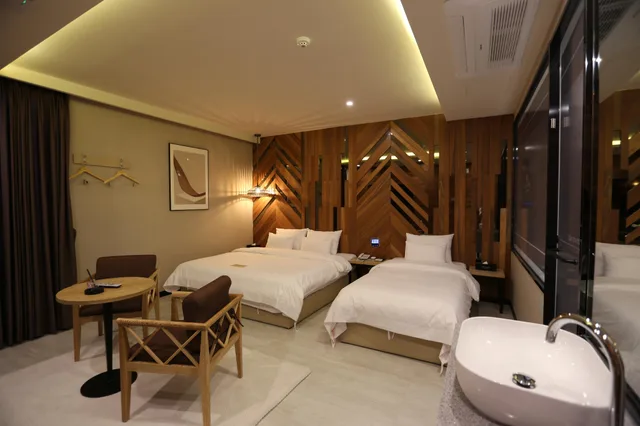 غرفة ديلوكس بسريرين منفصلين، Le Idea Hotel Gyeongju 2/2