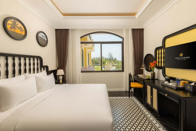 غرفة ديلوكس بسرير مزدوج، Nesta Hoi An Resort and Spa 2/4