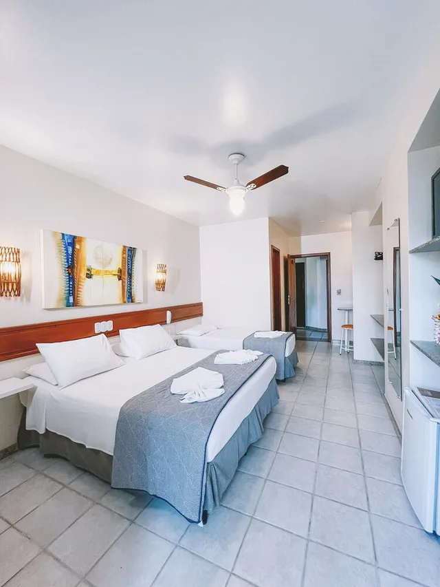 غرفة ديلوكس رباعية، Porto Geraes Praia Hotel 1/7