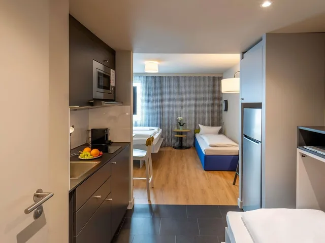 استوديو عائلي بسرير مزدوج وسريرين منفصلين، Adagio Access Freiburg 8/8