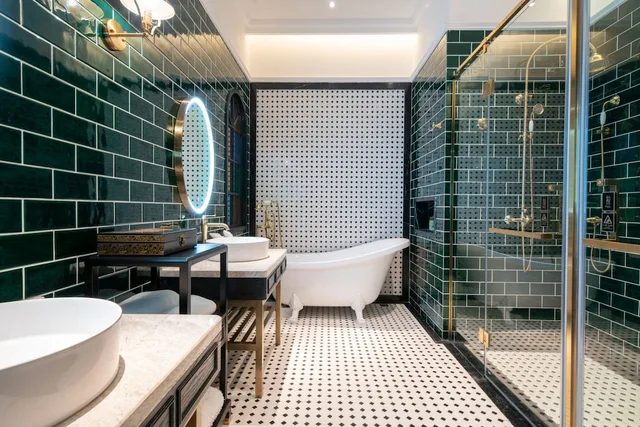 غرفة بريميوم بسريرين منفصلين بإطلالة على الفناء، Hotel Indigo Heilong Lake 4/8